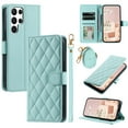 thumbnail image 1 of ELEHOLD for Samsung Galaxy S24 Ultra Wallet Crossbody Case PU Leather Cover with Card Slots Magnetic Clasp Kickstand Detachable Wriststrap Shoulder Strap Shockpoof Cover for Samsung S24 Ultra,Mint, 1 of 6