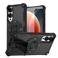 thumbnail image 1 of ELEHOLD For Samsung Galaxy S25 Edge Case, Shockproof Soft Bumper Hybrid Three Layer Heavy Duty Grip Rugged Kickstand Protective Magnetic Case For Samsung Galaxy S25 Edge,Black, 1 of 7
