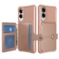 thumbnail image 1 of ELEHOLD for Samsung Galaxy S25 Edge Wallet Case Flip Card Slots Magnetic Clasp Slim Thin Shockproof Anti-Scratch Works with Magnetic Car Mount for Samsung Galaxy S25 Edge ,Pink, 1 of 4