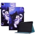 thumbnail image 1 of ELEHOLD for Samsung Galaxy Tab A7 Lite 8.7 (2021),Flip Leather Case Cover with Card Holders Adjustable Kickstand Anti-Slip Elastic Band Shockproof Full Protective Case for Tab A7 Lite T220/T225,Cat, 1 of 9