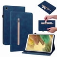 thumbnail image 1 of ELEHOLD for Samsung Galaxy Tab A7 Lite 8.7 inch 2021 Flip Leather Case PU Leather Wallet Proective Case with Card Slots Kickstand Zipper Pocket for Galaxy Tab A7 Lite SM-T220/T225, Darkblue, 1 of 5