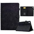 thumbnail image 1 of ELEHOLD For Samsung Galaxy Tab A8 10.5 (2022) Diamond Embossing Leather Folio Folding Full Body Protective Case Kickstand Shockproof Cover, Auto Sleep&Wake, with Credit Card Slot, Black, 1 of 10