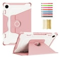 thumbnail image 1 of ELEHOLD for Samsung Galaxy Tab A8 10.5" 2022 Shockproof Rugged Flip Case Rotation Kickstand Function with Anti-Slip Strip Magnetic Heavy Duty Case X200/X205,Pink, 1 of 15