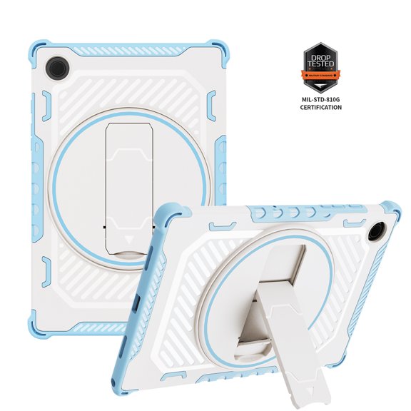 ELEHOLD for Samsung Galaxy Tab A8 10.5 Tablet Case with Hidden Kickstand Shockproof Rugged Protection Cover for 10.5 inch Samsung Galaxy Tab A8(SM-X200/X205),Skyblue