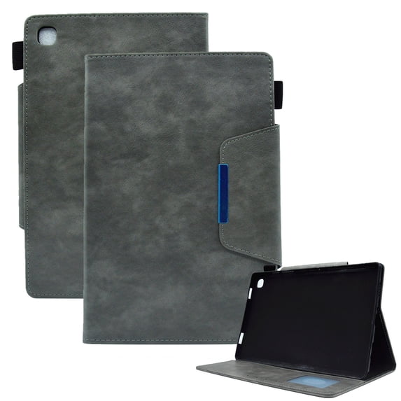 ELEHOLD for Samsung Galaxy Tab A9 Plus 11.0" (2023) Flip Leather Case with Card Slots Kickstand Function Magnetic Clasp Shockproof Protective Cover for Samsung Galaxy Tab A9+,Gray