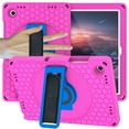 thumbnail image 1 of ELEHOLD for Samsung Galaxy Tab A9 Plus Rugged Case, Heavy Duty Protection Hand Strap Built-in Kickstand Crossbody Shoulder Strap Shockproof Case for Samsung Galaxy Tab A9 Plus ,Rose, 1 of 10