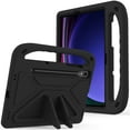 thumbnail image 1 of ELEHOLD for Samsung Galaxy Tab S9/S9 FE/S8/S7 Rugged Case Kids Friendly EVA Full Body Protective Handle Grip Kickstand Function Shockproof Kids Case for Boys Girls,Black, 1 of 5