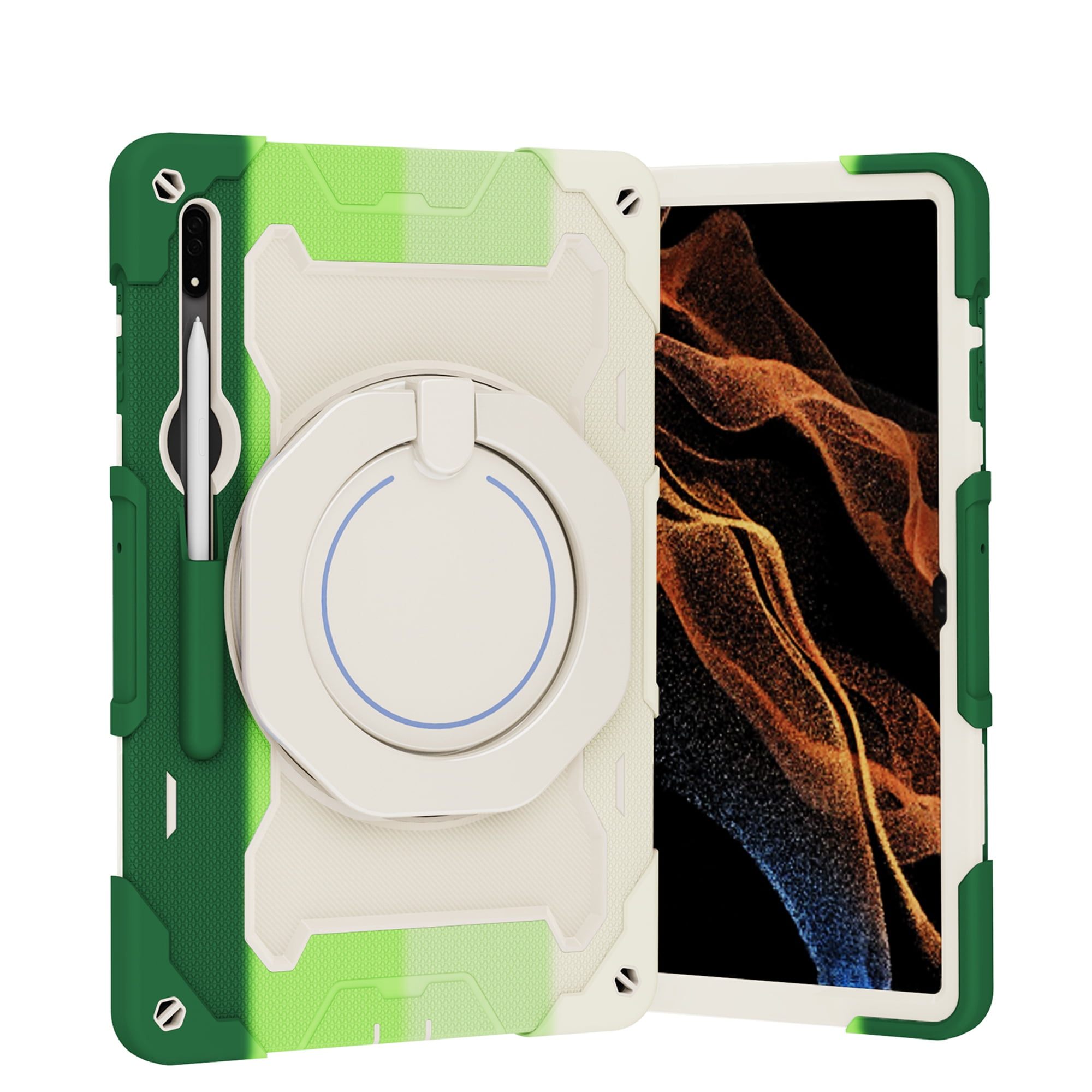 ELEHOLD for Samsung Galaxy Tab S9 Ultra,Heavy Duty Rugged Case,Hybrid ...