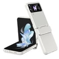 thumbnail image 1 of ELEHOLD for Samsung Galaxy Z Flip 4/3 Rugged Case with Hinge Protection Hard PC Shockproof Protective Case Slim Lightweight Cover for Samsung Galaxy Z Flip 4/Z Flip 3,White, 1 of 7