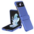 thumbnail image 1 of ELEHOLD for Samsung Galaxy Z Flip 4/3 Rugged Case with Hinge Protection Hard PC Shockproof Protective Case Slim Lightweight Cover for Samsung Galaxy Z Flip 4/Z Flip 3,Blue, 1 of 6
