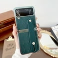 thumbnail image 1 of ELEHOLD Samsung Galaxy Z Flip 4 Case with Silicone Wristband Handstrap Plating Hard PC Back Cover Shockproof Case Slim Lightweight Fashion Cover for Samsung Galaxy Z Flip 4 6.7 inch, Green, 1 of 1