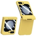 thumbnail image 1 of ELEHOLD for Samsung Galaxy Z Flip 5 Case,Full Body Protection with Built-in Front Screen Protector Hinge Protection Hard PC Shockproof Case for Galaxy Z Flip 5 2023,Yellow, 1 of 8