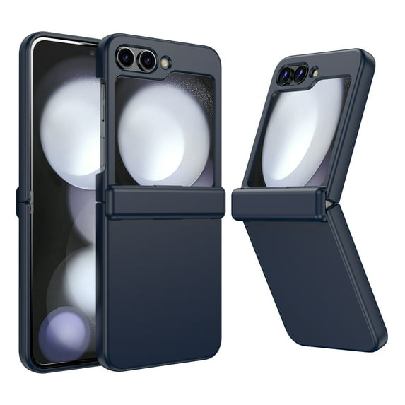 ELEHOLD for Samsung Galaxy Z Flip 5 Case, Ultra Slim Lightweight Case Frosted Matte Hard PC Spring Hinge Protection Shockproof Cover for Samsung Galaxy Z Flip 5 2023 Case, Blue