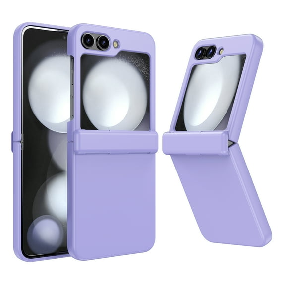 ELEHOLD for Samsung Galaxy Z Flip 5 Case, Ultra Slim Lightweight Case Frosted Matte Hard PC Spring Hinge Protection Shockproof Cover for Samsung Galaxy Z Flip 5 2023 Case, Purple