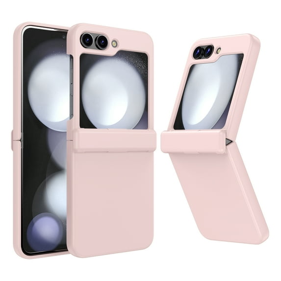 ELEHOLD for Samsung Galaxy Z Flip 5 Case, Ultra Slim Lightweight Case Frosted Matte Hard PC Spring Hinge Protection Shockproof Cover for Samsung Galaxy Z Flip 5 2023 Case, Pink