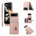 thumbnail image 1 of ELEHOLD for Samsung Galaxy Z Flip 5 Crossbody Wallet Case with Card Holders Luxury Soft PU Leather Shockproof Protective Cover with Shoulder Strap for Samsung Galaxy Z Flip 5 for Girls Women,Rosegold, 1 of 6