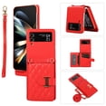 thumbnail image 1 of ELEHOLD for Samsung Galaxy Z Flip 5 Crossbody Wallet Case with Card Holders Luxury Soft PU Leather Shockproof Protective Cover with Shoulder Strap for Samsung Galaxy Z Flip 5 for Girls Women,Red, 1 of 6