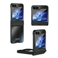 thumbnail image 1 of ELEHOLD for Samsung Galaxy Z Flip 5 Luxury Plating Case with Hinge Protection,Frosted PC Plating Full Body Protective Non-Slip Shockproof Case for Samsung Galaxy Z Flip 5,Black, 1 of 10