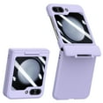 thumbnail image 1 of ELEHOLD for Samsung Galaxy Z Flip 6 Case,Full Body Protection with Built-in Front Screen Protector Hinge Protection Hard PC Shockproof Case for Galaxy Z Flip 6 2024,Purple, 1 of 8