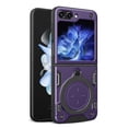 thumbnail image 1 of ELEHOLD for Samsung Galaxy Z Flip 6 Case,Military Adjustable Ring Holder Kickstand Rugged Heavy Duty Magnetic Shockproof Protective Case for Samsung Galaxy Z Flip 6,Purple, 1 of 9