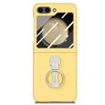 thumbnail image 1 of ELEHOLD for Samsung Galaxy Z Flip 6 Case,Skin-Friendly Full Body Protection 360 Degree Ring Kickstand Shockproof Slim Phone Case with Screen Protector for Samsung Galaxy Z Flip 6,Yellow, 1 of 9