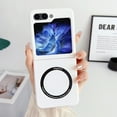 thumbnail image 1 of ELEHOLD for Samsung Galaxy Z Flip 6/Flip 7FE Case, Skin-Touch Slim Lightweight Case Compatible with Mag Safe Magnetic Wireless Charging Shockproof Protective Cover, White, 1 of 5