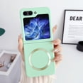 thumbnail image 1 of ELEHOLD for Samsung Galaxy Z Flip 6/Flip 7FE Case, Skin-Touch Slim Lightweight Case Compatible with Mag Safe Magnetic Wireless Charging Shockproof Protective Cover, Mint, 1 of 5