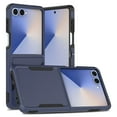 thumbnail image 1 of ELEHOLD for Samsung Galaxy Z Flip 7 2025 Case, Rugged Hard PC Soft TPU Hybrid Anti-Drop  Shockproof Non-Slip Slim Fit Case for Samsung Galaxy Z Flip 7 2025 ,Darkblue, 1 of 6