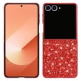 thumbnail image 1 of ELEHOLD for Samsung Galaxy Z Flip 7 2025, Glitter Bling Sparkle Shiny Diamond Slim Soft TPU Anti-Scratch Shockproof Protective Case for Women Girls for Samsung Galaxy Z Flip 7 2025,Red, 1 of 7