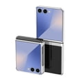 thumbnail image 1 of ELEHOLD for Samsung Galaxy Z Flip 7 Clear Case 2025, Electroplated Transparent Clear Cover for Samsung Z Flip 7 Crystal Clear Anti-Yellowing Shockproof Protection Cover,Silver, 1 of 9