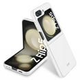 thumbnail image 1 of ELEHOLD for Samsung Galaxy Z Flip5 Case,Ultra Slim Lightweight Matte Hard PC Case Shockproof Protective Anti-Scratch Cover for Samsung Galaxy Z Flip5 2023,White, 1 of 10
