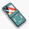 thumbnail image 1 of ELEHOLD for Samsung Galaxy Z Flip5 Magnetic Case, MagSafe Compatible with Hinge Protector Built-in Screen Protector Shockproof Anti-Scratch Full Body Protective Cover for Samsung Z Flip5,Green, 1 of 7