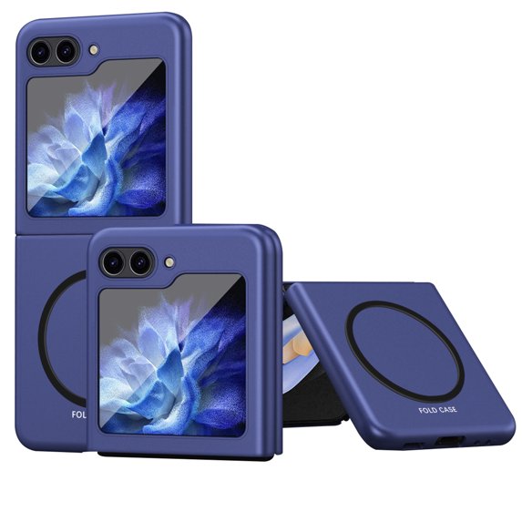 ELEHOLD for Samsung Galaxy Z Flip5 Magnetic Case,Skin- Friendly Ultra Slim Thin Case Shockproof Lightweight Compatible with MagSafe Anti-Scratch Case Cover for Samsung Z Flip5 5G 2023,Blue