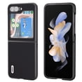thumbnail image 1 of ELEHOLD for Samsung Galaxy Z Flip5 Slim Leather Protective Case,Vintage Elegant Premium Genuine Leather Shockproof Anti-Scratches Cover for Samsung Galaxy Z Flip 5 2023 5G,Black, 1 of 5