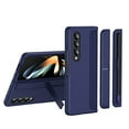 thumbnail image 1 of ELEHOLD for Samsung Galaxy Z Fold 3 Case with Stylus Pen, Hinge Protection Removable S Pen Holder Hidden Kickstand Drop Protection Shockproof Case for ZFold 3 5G 7.6 inch 2021, Blue, 1 of 9