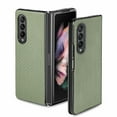 thumbnail image 1 of ELEHOLD for Samsung Galaxy Z Fold 3 Slim Folding Case Fiber Pattern Full Body Protection Shockproof Anti-Fingerprint Anti-Scratch Protective Case for Z Fold 3,Green, 1 of 7