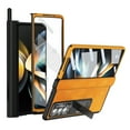 thumbnail image 1 of ELEHOLD for Samsung Galaxy Z Fold 4 5G Full Dual Protection Case, Built-in Screen Protector Hidden Magnetic Kickstand Camera Lens Protection Shockproof Case for ZFold 4 7.6 inch, Yellow, 1 of 8