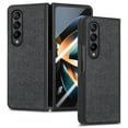 thumbnail image 1 of ELEHOLD for Samsung Galaxy Z Fold 4 Case, Luxury Leather Material with Built-in Screen Protector Full Body Shockproof Protective Case for Samsung Galaxy Z Fold 4 5G 2022, Black, 1 of 10