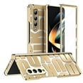 thumbnail image 1 of ELEHOLD for Samsung Galaxy Z Fold 4  Rugged Case,Hinge Protection with Built-in Screen Protector Full Body Shockproof Plating Armor Case Cover for Samsung Z Fold 4,Gold, 1 of 1