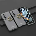 thumbnail image 1 of ELEHOLD for Samsung Galaxy Z Fold 4 Rugged Case with Ring Holder Built in Screen Protector Hard PC Shockproof Full Body Hinge Protection Case for Z Fold 4,Gray, 1 of 7