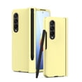 thumbnail image 1 of ELEHOLD for Samsung Galaxy Z Fold 4 Slim Rugged Case with Pen Slot Hinge Protection Screen Protector Shockproof Anti-Fingerprint Lightweight Protective Case,Yellow, 1 of 7