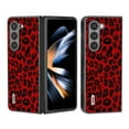 thumbnail image 1 of ELEHOLD for Samsung Galaxy Z Fold 5,7.6 inch Case, Leopard Print Texture PU Leather Slim Shockproof Anti-Scratch Non-Slip Protective Case for Samsung Galaxy Z Fold5,Red, 1 of 5
