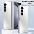 thumbnail image 1 of ELEHOLD for Samsung Galaxy Z Fold 5 Case, Rugged Electroplated Matte Acrylic Ultra-Thin Frosted Shock-Absorbent Protective Phone Case with Camera Protection for Samsung Galaxy Z Fold 5,Titaniumwhite, 1 of 6