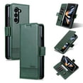 thumbnail image 1 of ELEHOLD for Samsung Galaxy Z Fold 5 Flip Folio Leather Wallet Case with Card Slots Kickstand Function Shockproof Protective Cover for Samsung Galaxy Z Fold 5 2023,Darkgreen, 1 of 10