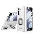 thumbnail image 1 of ELEHOLD for Samsung Galaxy Z Fold 5 Matte Case,Built-in Foldable Metal Ring Holder Shockproof Case with Built in Screen Protector Impact Resistant Ultra Slim Phone Cover for Galaxy Z Fold5,Silver, 1 of 14