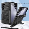thumbnail image 1 of ELEHOLD for Samsung Galaxy Z Fold 6 Case with Foldable Invisible Stand,Full Body Rugged Sliding Hinge Protection Case for Samsung Galaxy Z Fold 6,Black, 1 of 8