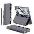 thumbnail image 1 of ELEHOLD for Samsung Galaxy Z Fold 6 Case,Luxury Business Leather Flip Kickstand Full Body Protection Shockproof Case with S-Pen Holder & Screen Protector for Samsung Galaxy Z Fold 6,Gray, 1 of 7