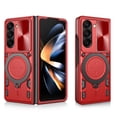 thumbnail image 1 of ELEHOLD for Samsung Galaxy Z Fold 6 Case,Military Adjustable Ring Holder Kickstand Rugged Heavy Duty Magnetic Shockproof Protective Case with Lens Protective for Samsung Galaxy Z Fold 6,Red, 1 of 8