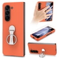 thumbnail image 1 of ELEHOLD for Samsung Galaxy Z Fold 6 Case,Skin-Friendly Full Body Protection 360 Degree Ring Kickstand Shockproof Slim Phone Case with Screen Protector for Samsung Galaxy Z Fold 6,Orange, 1 of 11