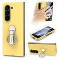 thumbnail image 1 of ELEHOLD for Samsung Galaxy Z Fold 6 Case,Skin-Friendly Full Body Protection 360 Degree Ring Kickstand Shockproof Slim Phone Case with Screen Protector for Samsung Galaxy Z Fold 6,Yellow, 1 of 10